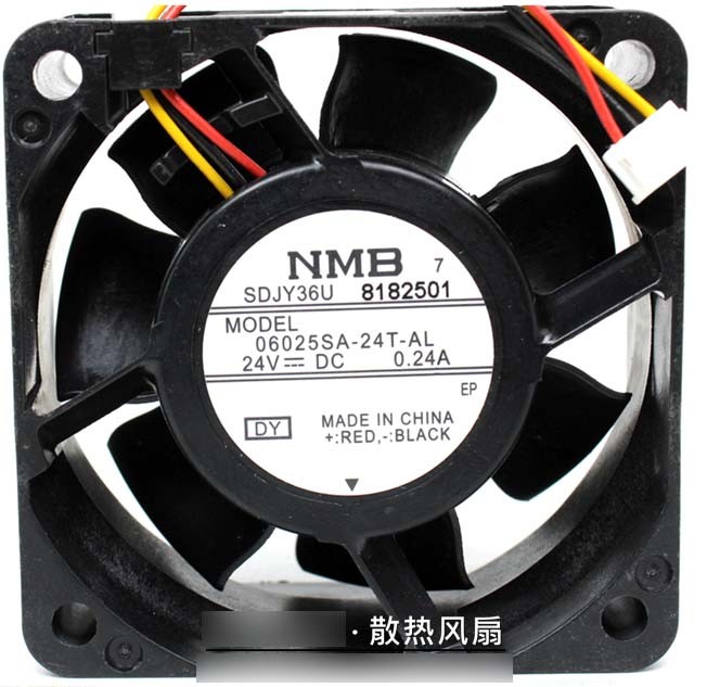 NMB 06025SA 24T AL 24V 0 24A 3wires Cooling Fan