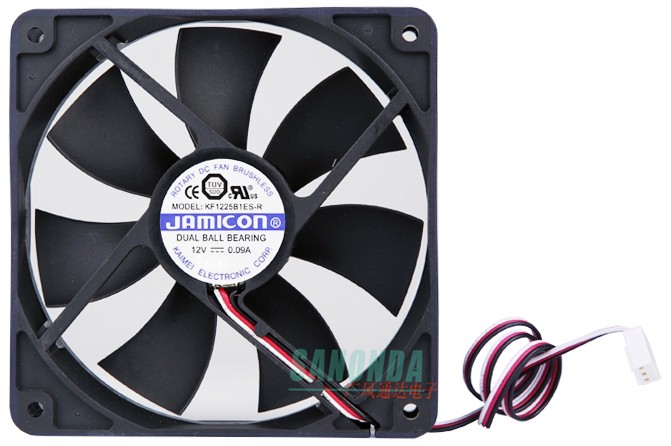 JAMICON KF1225B1ESR R 12V 0 42A 3wires Cooling Fan