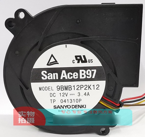 SANYO 9BMB12P2K12 12V 3.4A 3wires Cooling Fan