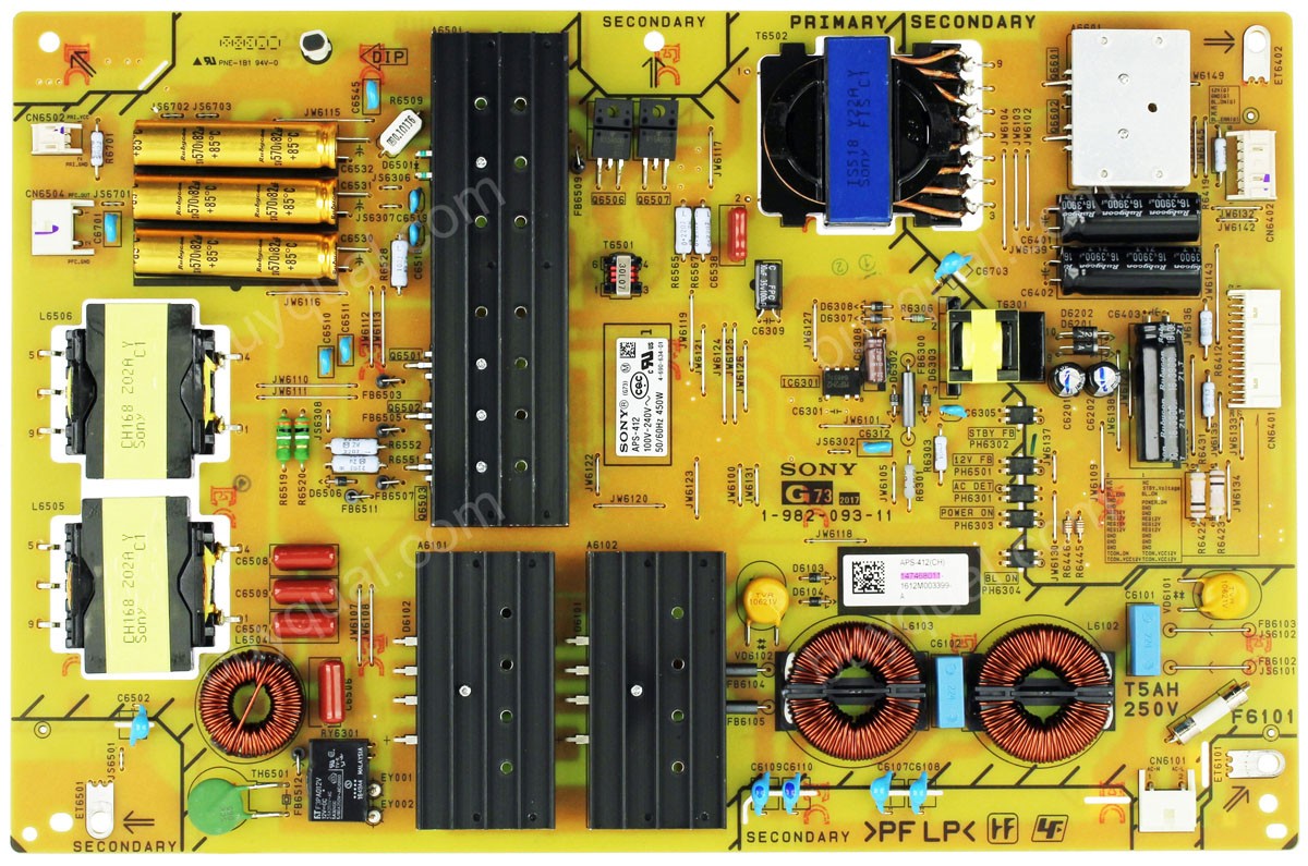 Sony 1-982-093-11 1-474-680-11 APS-412(CH) 147468011 Power Supply 