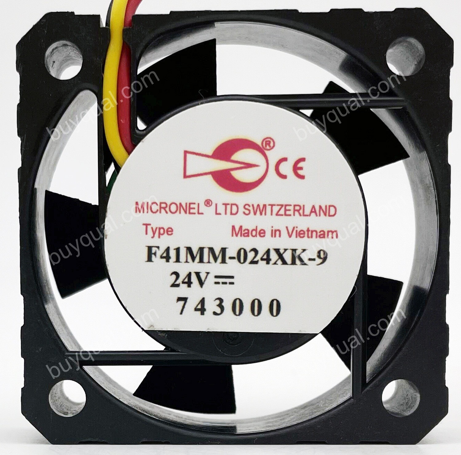 MICRONEL F41MM-024XK-9 24V 0.032A 3 Wires Cooling Fan