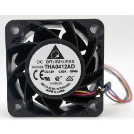 DELTA THA0412AD 12V 0.6A 5.16W 4wires Cooling Fan
