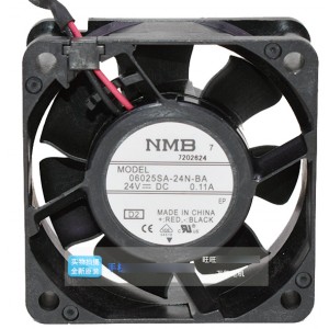 NMB 06025SA-24N-BA 24V 0.11A 2wires Cooling Fan