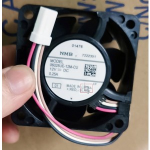 NMB 06025UE-12M-CU 12V 0.25A 4wires Cooling Fan 