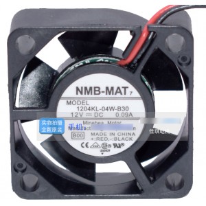 NMB 1204KL-04W-B30 12V 0.09A 2wires Cooling Fan