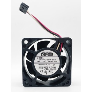NMB 2410VL-S5W-B59 A90L-0001-0581 24V 0.11A 3wires Cooling Fan - Original New Special Connector