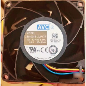 AVC 2B0838B12UP175 12V 2.65A 4wires Cooling Fan 