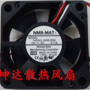 NMB 1404KL-04W-B59 12V 0.11A 3wires Cooling Fan