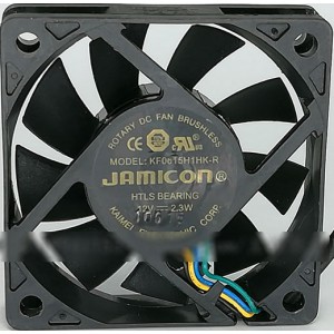 JAMICON KF0615H1HK-R 12V 2.3W 3wires cooling fan