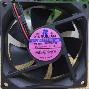 RUILIAN RDM8025B 12V 0.11A 2wires cooling fan