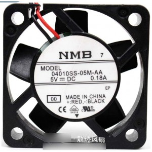 NMB 04010SS-05M-AA 5V 0.18A  2wires Cooling Fan