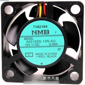 NMB 04015SS-12N-AU 12V 0.09A  4wires Cooling Fan