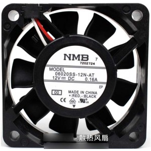 NMB 06020SS-12N-AT 24V 0.16A  3wires Cooling Fan