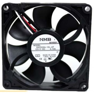 NMB 08020SA-12L-AT 12V 0.13A  3wires Cooling Fan