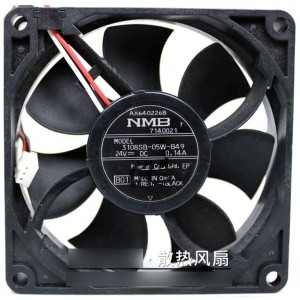 NMB 3108SB-05W-B49 24V 0.14A 3 wires Cooling Fan