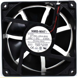NMB 4715KL-05W-B50 24V 0.65A 2wires Cooling Fan