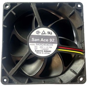 Sanyo 9A0924S4D05 24V 0.15A  3wires Cooling Fan