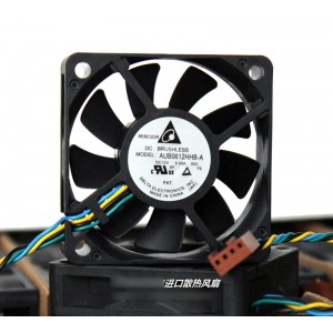 Delta AUB0612HHB-A 12V 0.20A 4wires Cooling Fan