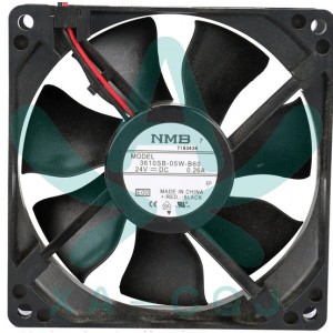 NMB 3610SB-05W-B60 24V 0.26A 2 wires Cooling Fan