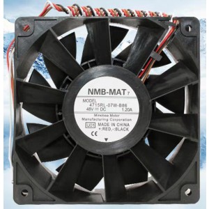 NMB 4715RL-07W-B86 48V 1.2A 4wires Cooling Fan - Original New