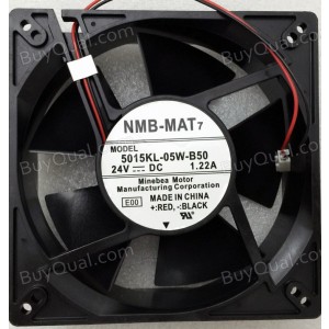 NMB 5015KL-05W-B50 24V 1.22A 2wires Cooling Fan