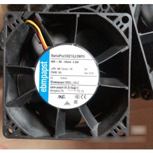 Ebmpapst 8218J/2NPU 48V 100mA 4.8W 3wires Cooling Fan 