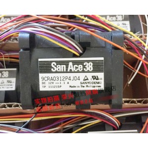 SANYO 9CRA0312P4J04 12V 1.1A 8wires cooling fan