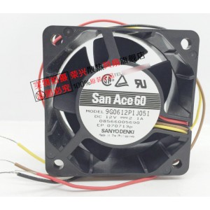 Sanyo 9G0612P1J051 12V 2.1A 4wires Cooling Fan