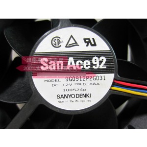SANYO 9G0912P2G031 12V 0.88A 4wires Cooling Fan