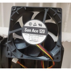 Sanyo 9G1212P4H031 12V 0.31A 4wires Cooling Fan
