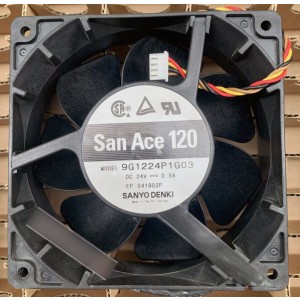 SANYO 9G1224P1G03 24V 0.5A 4wires Cooling Fan 