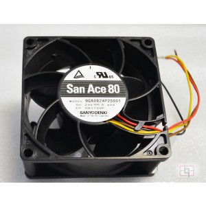 Sanyo 9GA0824P2S001 24V 0.42A 4wires Cooling Fan 