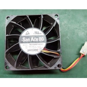 Sanyo 9GV0848P4K041 48V 0.22A 4wires Cooling Fan 