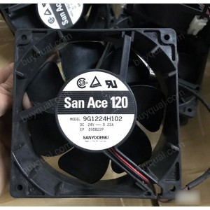 SANYO 9GV1224H102 24V 0.22A 2wires Cooling Fan 