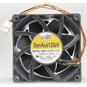 SANYO 9WV1248P1J001 9WV1248P1J003 48V 0.65A 4wires Cooling Fan