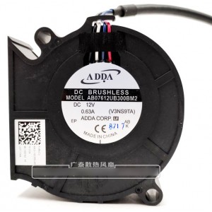 ADDA AB07612UB300BM2 12V 0.63A 4wires Cooling Fan