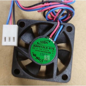 ADDA AD0412LX-G76 12V 0.07A 3wires Cooling Fan 