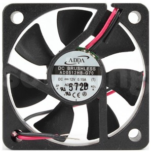 ADDA AD0512HB-G70 12V 0.15A 2wires Cooling Fan