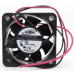 ADDA AD0524HB-D71 24V 0.08A 2wires Cooling Fan