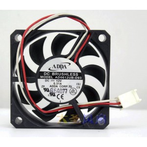 ADDA AD0612UB-D93 12V 0.31A Cooling Fan