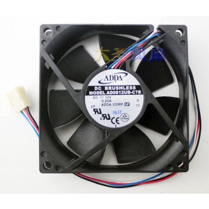 ADDA AD0812UB-C7B 12V 0.20A 4wires Cooling Fan