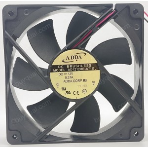 ADDA AD1212HB-A71GL 12V 0.37A 2wires Cooling Fan