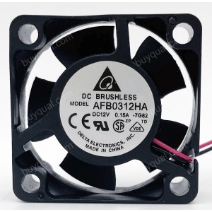 DELTA AFB0312HA 12V 0.15A 2wires 3wires Cooling Fan - New
