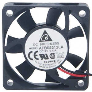 Delta AFB04512LA 12V 0.12A 2wires Cooling Fan