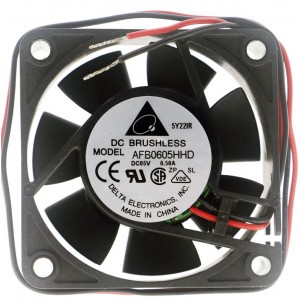 Delta AFB0605HHD 5V 0.50A 2wires Cooling Fan