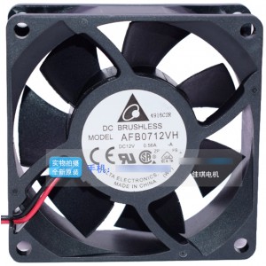 DELTA AFB0712VH 12V 0.56A 2wires 3wires 4wires Cooling Fan - Picture need