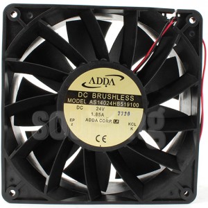 ADDA AS14024HB519100 24V 1.85A 2wires Cooling Fan 