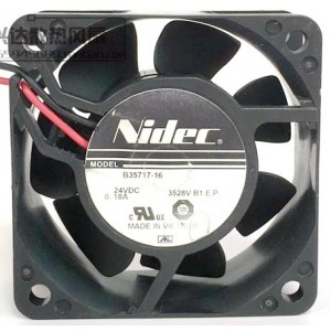 Nidec B35717-16 24V 0.18A 2wires cooling fan