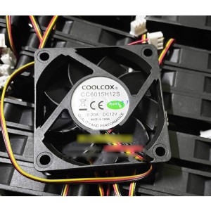 COOLCOX CC6015H12S 12V 0.20A 3wires Cooling Fan 