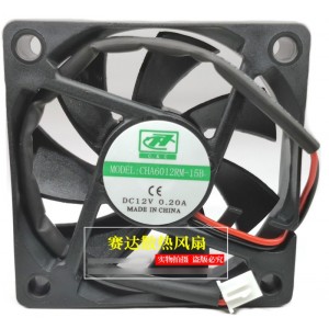 C&C CHA6012RM-15B 12V 0.20A 2wires Cooling Fan